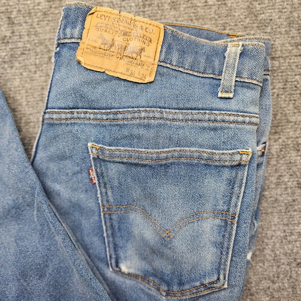 Vintage Levis 515 Jeans Mens 36x30 Blue Denim Straight Leg Made in USA 80s 90s